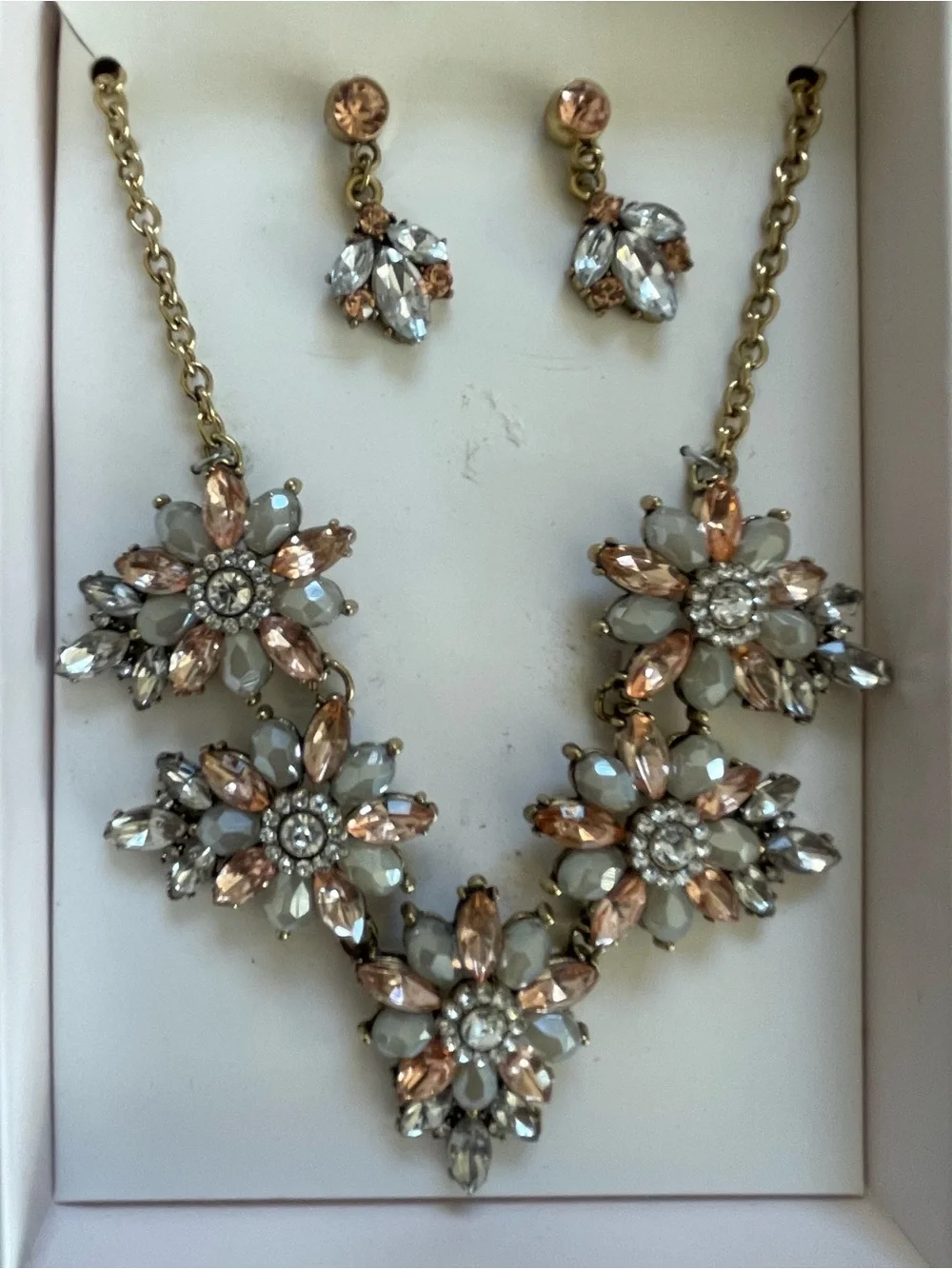 Rhinestone Costume Jewelry Set of 3 New - Picture 4 of 4
